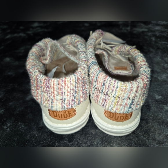 Hey Dudes Wendy Fold Baja Boots - Cream Multi - Size 9 - NWT - Picture 2 of 6